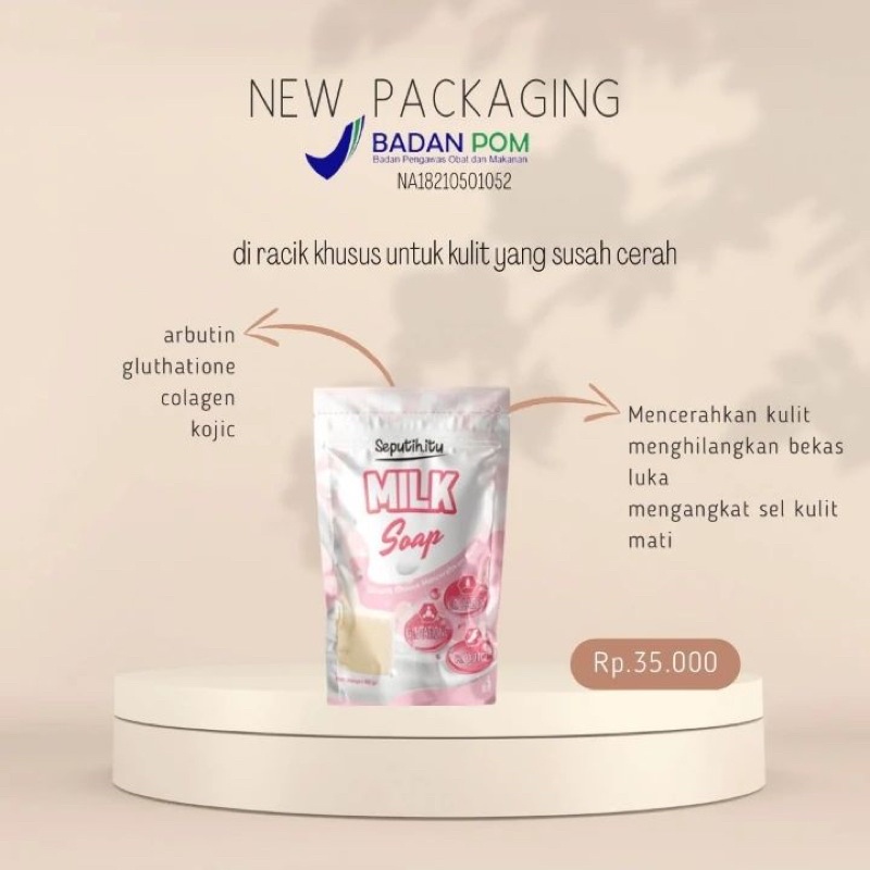WHITENING MILK SOAP SEPUTIH ITU SABUN VIRAL BPOM