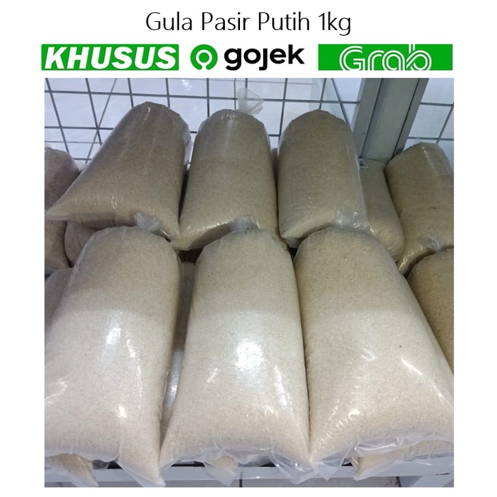 Gula Pasir Putih 1kg KIRIMAN INSTSNT SAJA