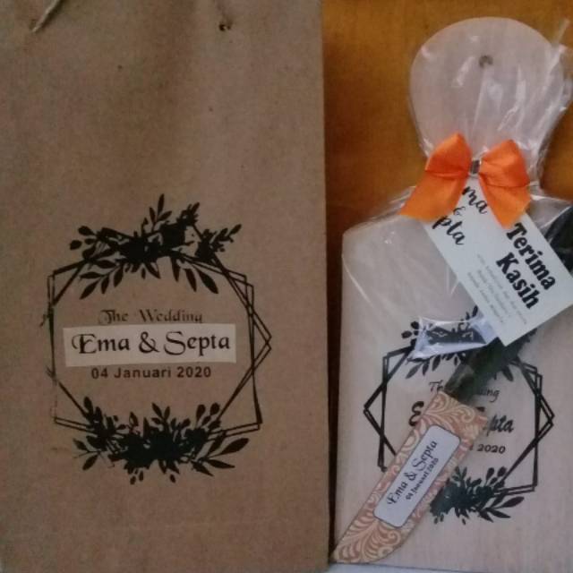 

Telenan 12x24 + paper bag+ pisau.