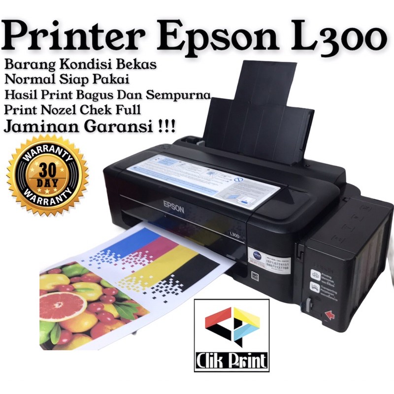 Printer Epson L300 Bekas include tinta art paper