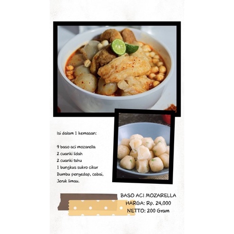 

BASO ACI MOZARELLA