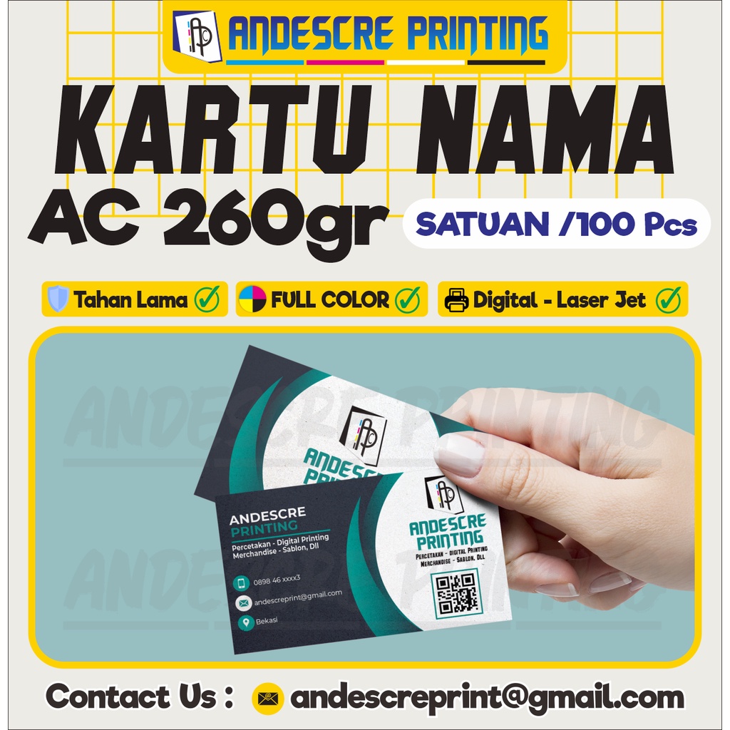 

Kartu Nama Free Design Full Color Lamniasi Glossy / Doff SATUAN NO BOX Min Order 100pcs