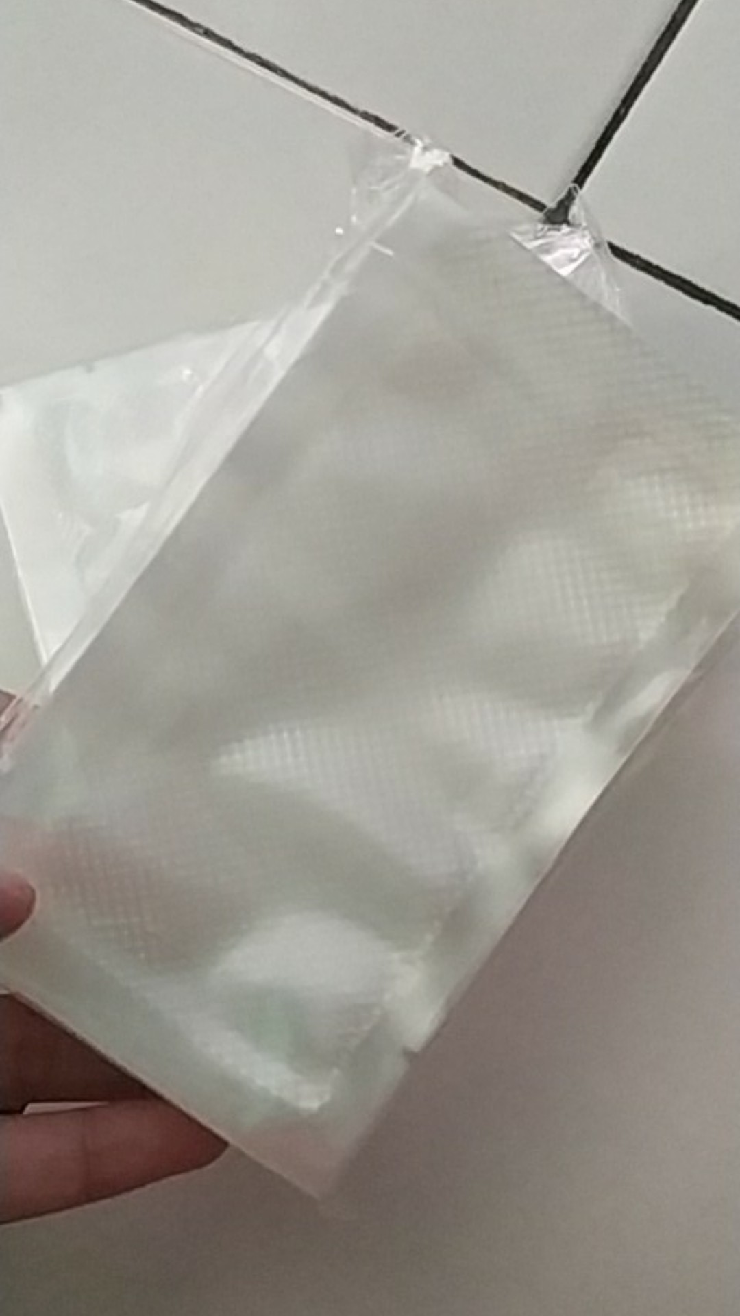 Plastik Vacum Texture Embos  7x12 Cm / Vacuum Bag