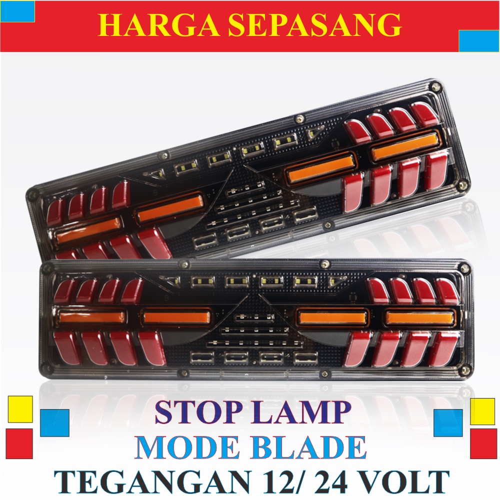 Lampu Truk Variasi Stoplamp Rem Led Ragasa Volvo Canter Hino Fuso Canter Elf 24 volt