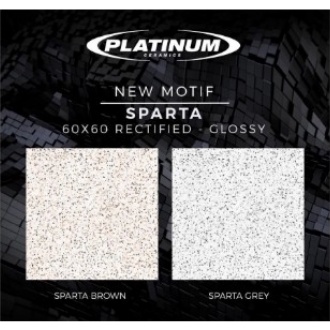 SPARTA REC GLOSSY UK.60X60 DINDING LANTAI KERAMIK PLATINUM
