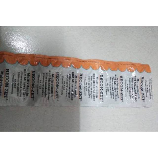 Be Zet Multivitamin Mineral Vitamin C E Dan Zinc Harga Strip Indonesia