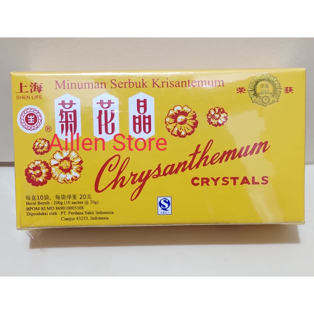 

{COD} TEH BUNGA CHRYSANTHEMUM CRYSTALS ( TEH PEREDA PANAS DALAM ) 10 Sachet - Original BPOM PT. Perdana sakti