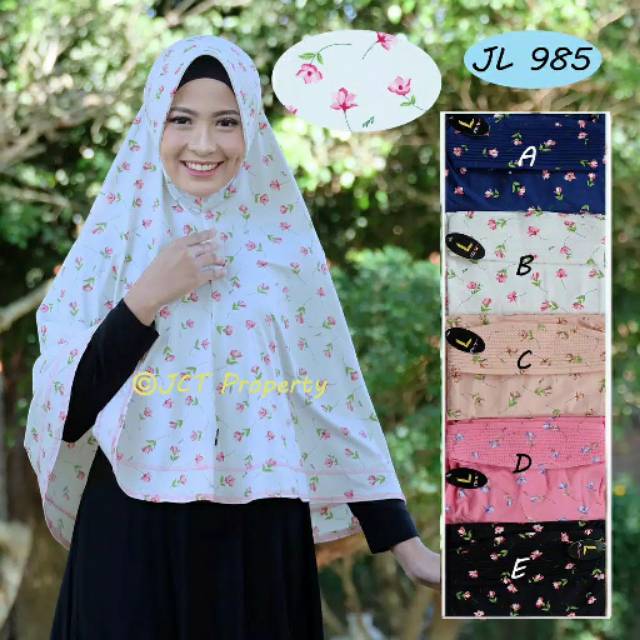 JILBAB INSTAN BERGO MOTIF LULU ORI