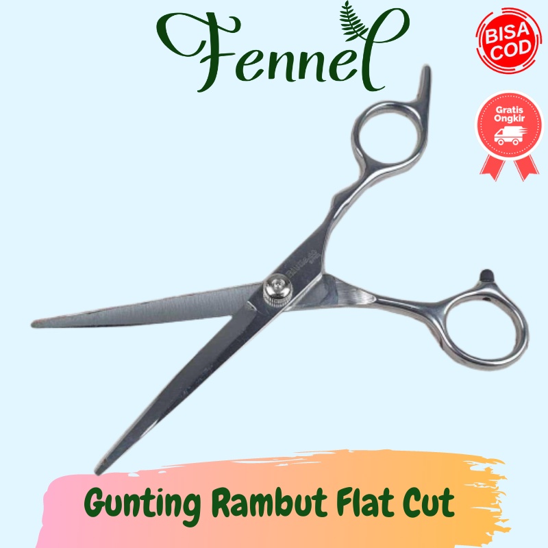 Gunting Rambut Kumis Bulu Stainless Steel Model Flat Cut BHT002
