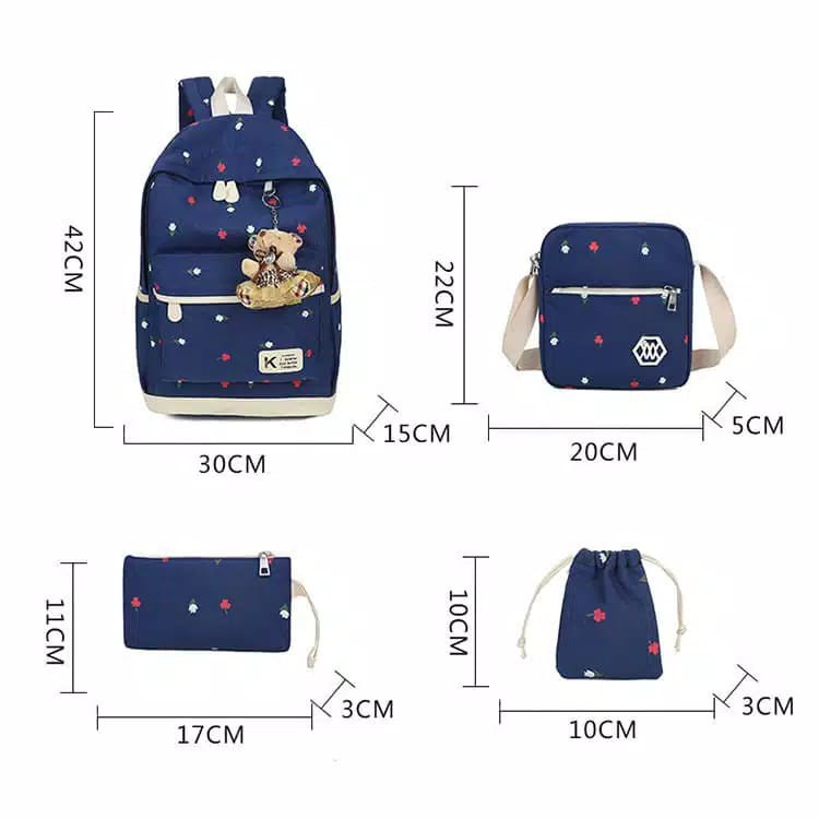 ARMELIA SHOP - PROMO !!! TAS SEKOLAH ANAK SD_TAS RANSEL ANAK KARAKTER BAG BACKPACK BUNGA TULIP