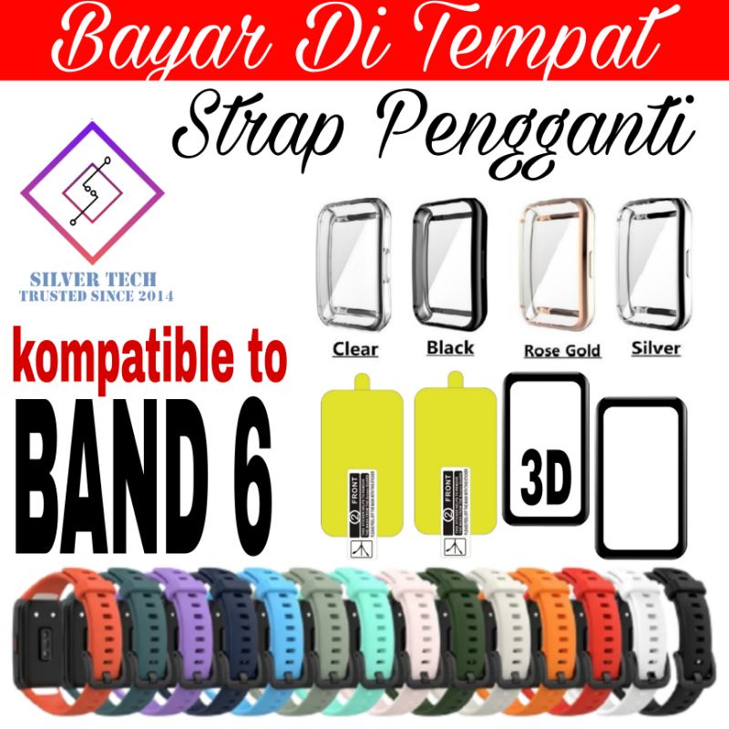 Silvertech Strap untuk Huawei Band 6 Honor Band 6 , Band 7, Band 8 dan Accessories Untuk Huawei Band 6 Honor Band 6 , Band 7, Band 8