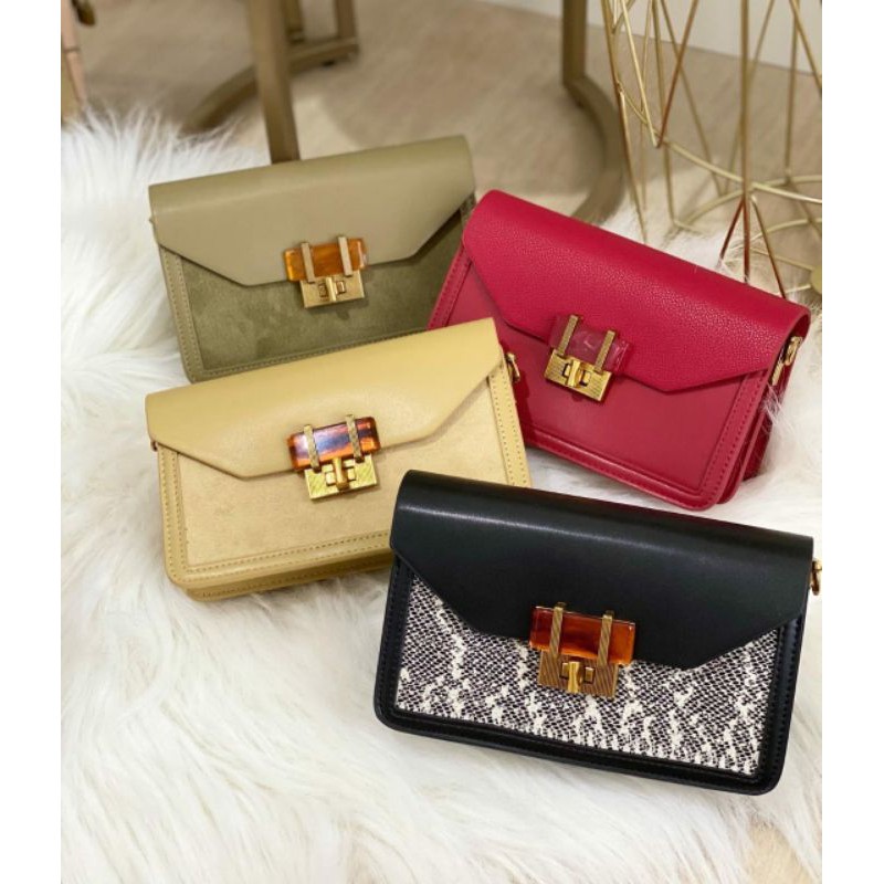 CK Stone-Embellished Envelope Bag