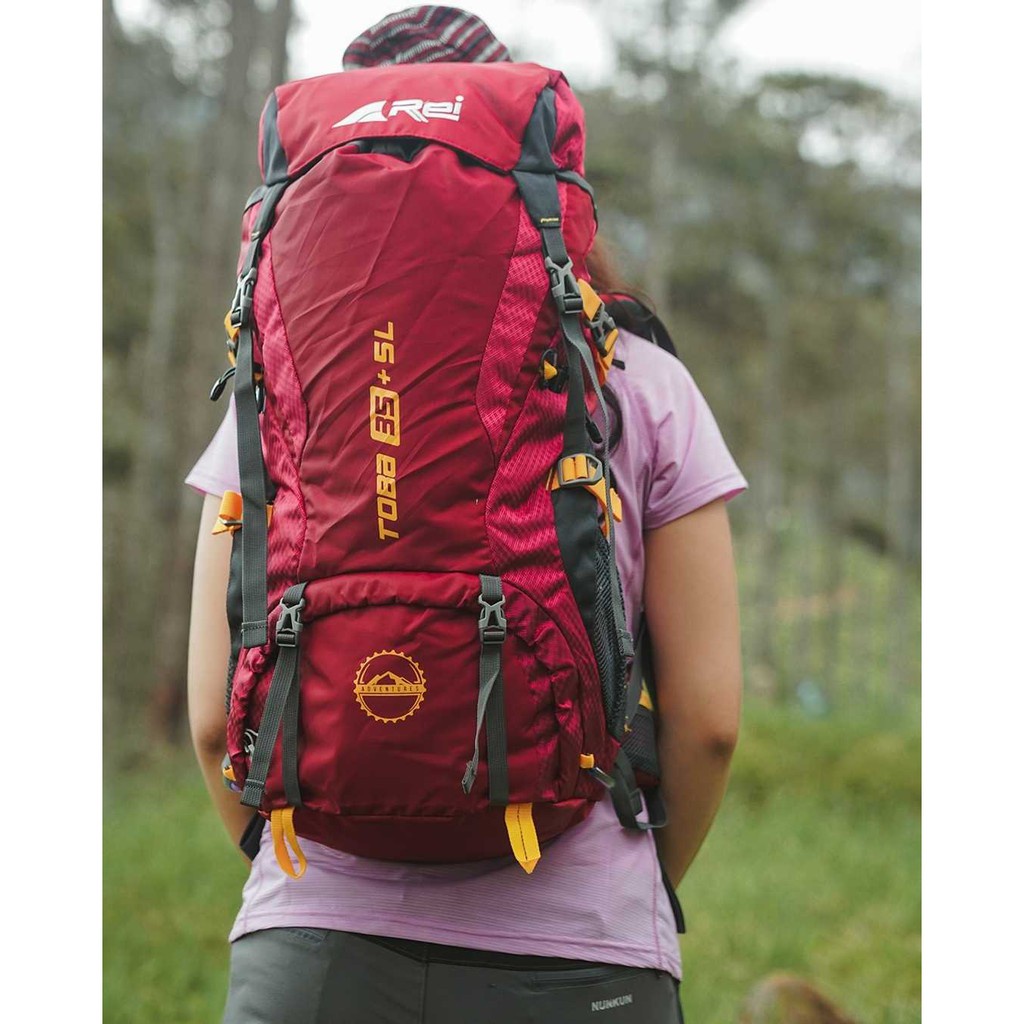 TAS GUNUNG CARRIER REI AREI TOBA 35+5L FREE COVER BAG