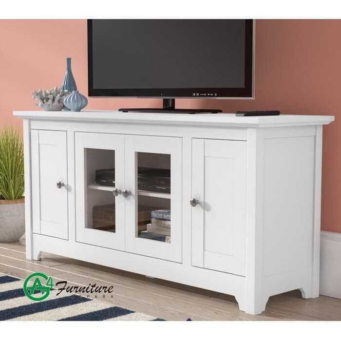 Meja TV Minimalis Modern Putih