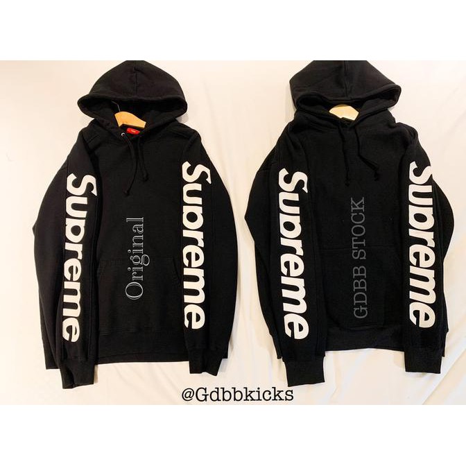 supreme hoodie sideline