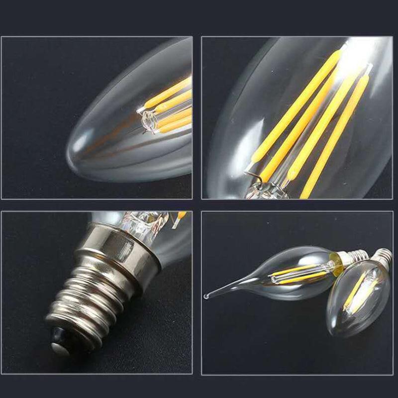 MQ LAMPU LED Filamen 4 watt Edison 4w / Filament LED 4 w bulb 4watt e27 ST64 G45 C35 2W