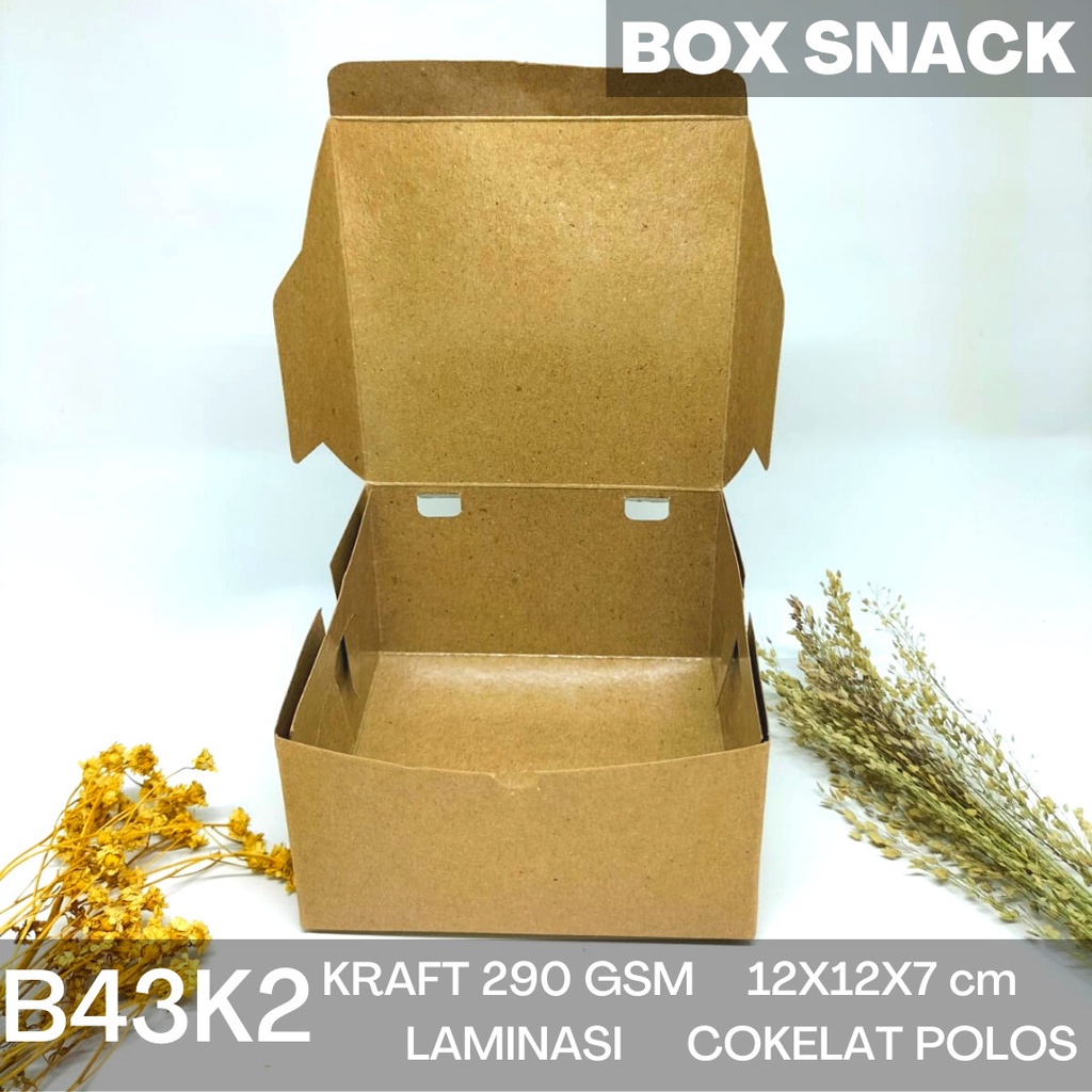 Box Snack Dus Snack Snack Box 12X12X7 (B43K2-Laminasi)