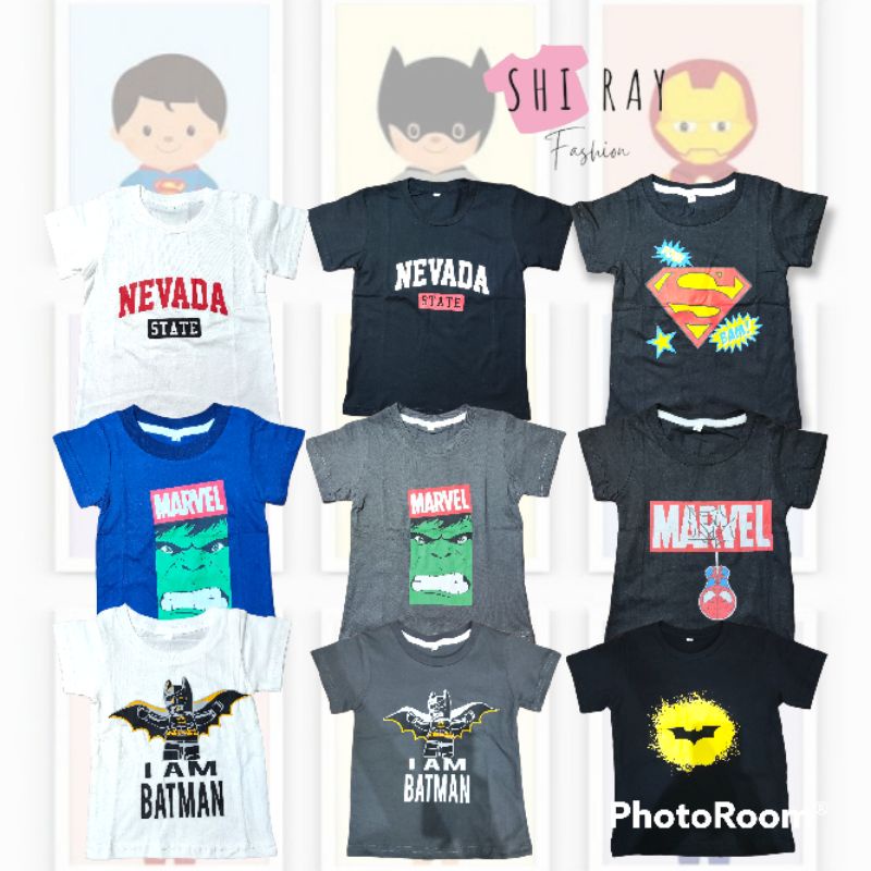 kaos anak laki-laki / kaos anak murah / kaos anak superhero / kaos anak marvel / kaos anak nevada / 