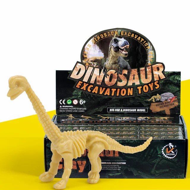 MOMBABY1 Mainan Arkeologi Dinosaurus bentuk kotak / mainan menggali dinosaurus