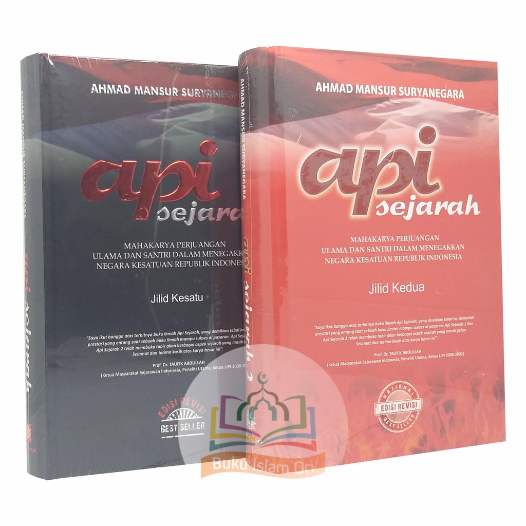 Paket Buku Api Sejarah Jilid 1 dan 2 ORIGINAL Hard Cover - Ahmad Mansur Suryanegara - Surya Dinasti