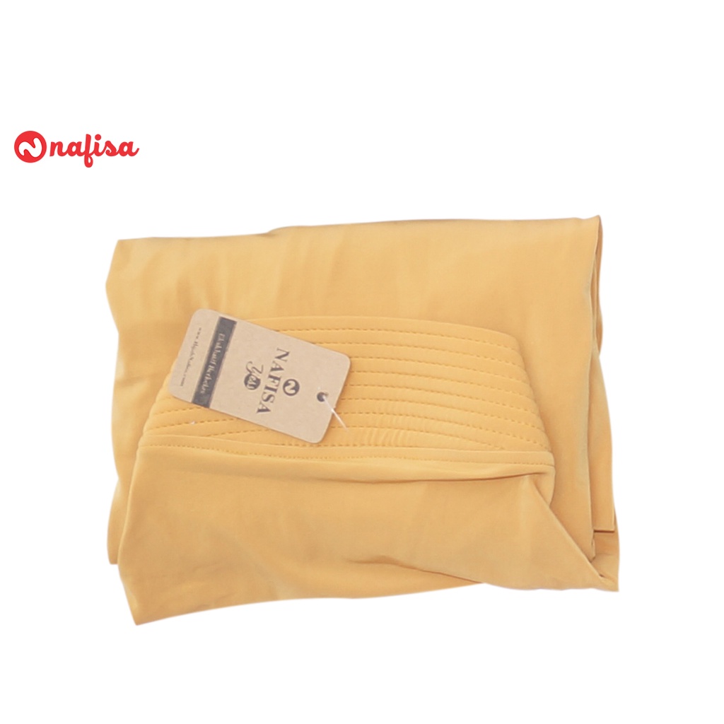 Jilbab Instan Bergo Syar'i Nafisa RETANIA | Kerudung Bergo Pad Kecil Hijab Instan Jumbo Polos Nafisa Original-Kubus