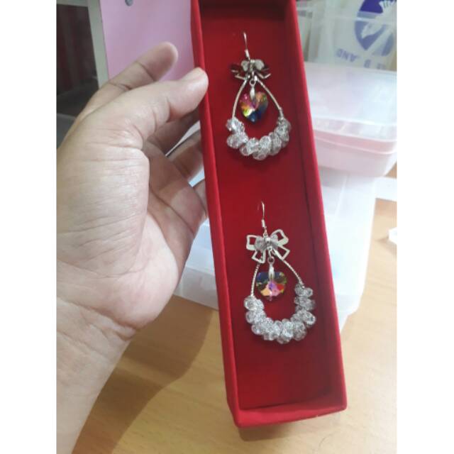 Anting hijab swarovski original