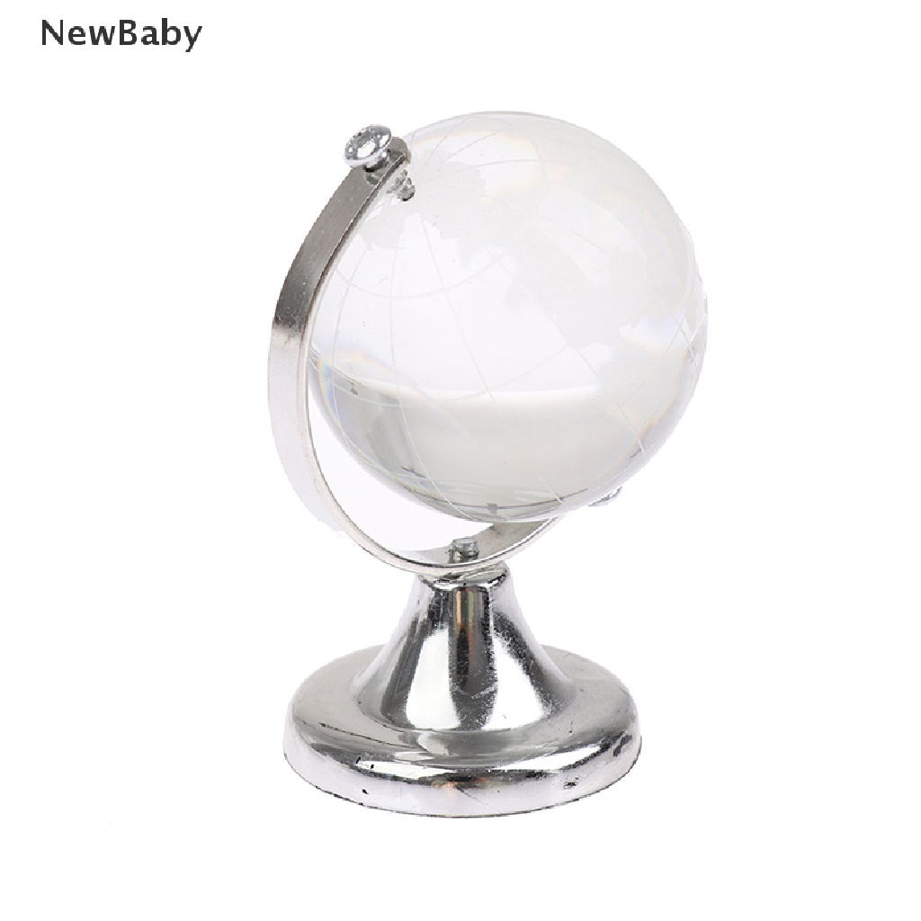Mainan Miniatur Globe Rolling Dengan Stand Untuk Dekorasi Rumah Boneka 1: 12