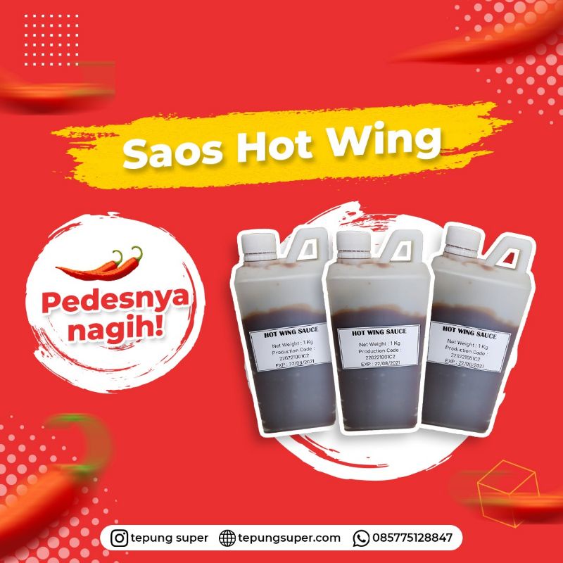 

RK60 Saos Hot Wing / Kemasan 1 Kg / Rasa Sangat Pedas