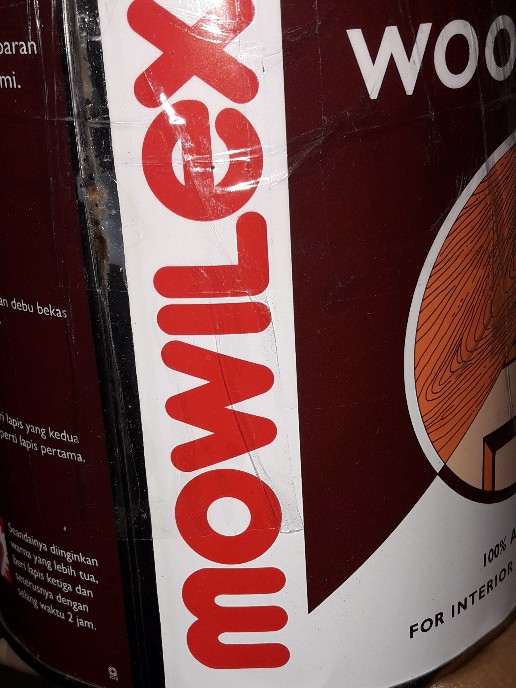 Mowilex Politur Pelitur Plitur Jadi Wood Stain Campuran Air Pilih Warna Kaleng 1liter