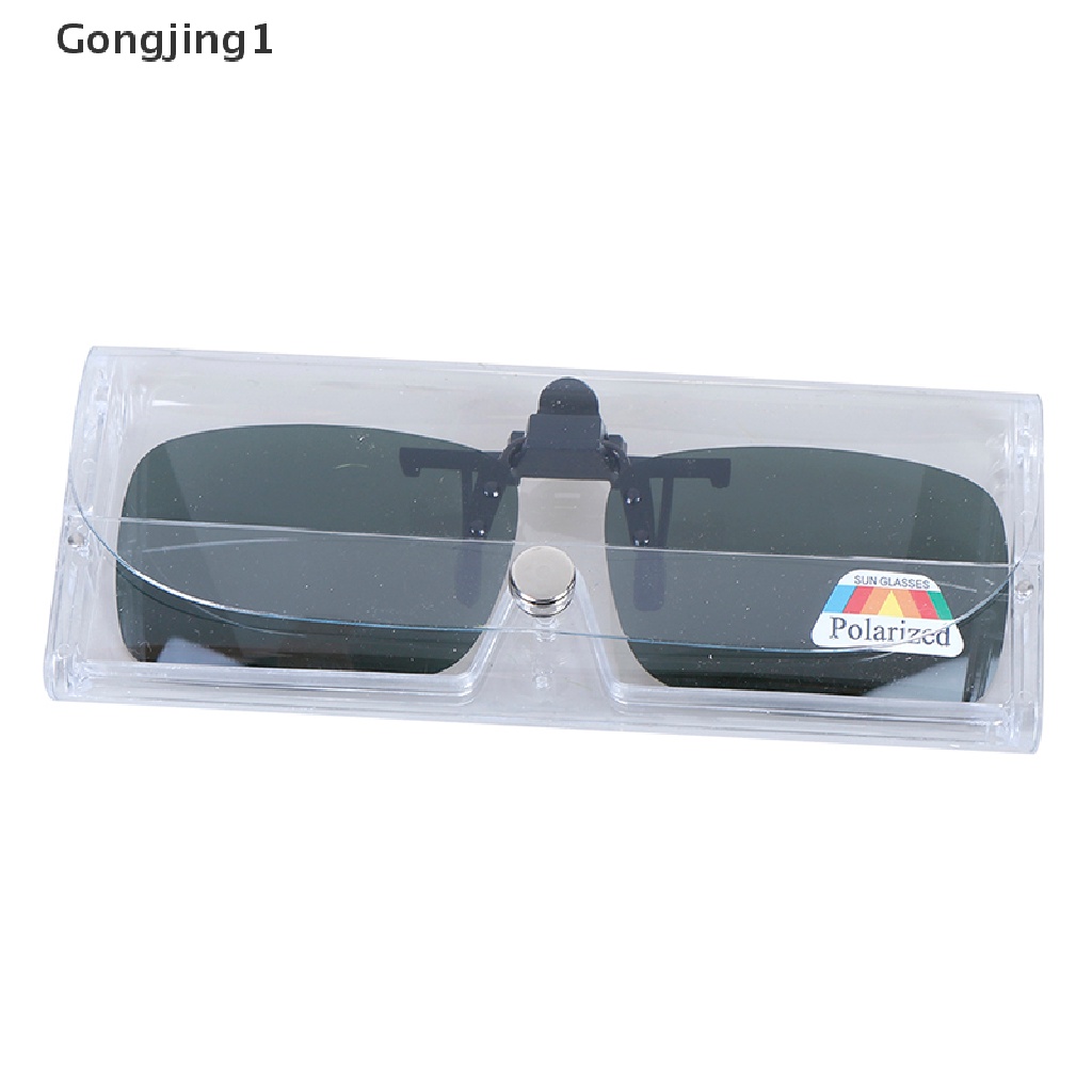 Gongjing1 Kacamata Hitam Polarized Model Clip on Untuk Berkendara