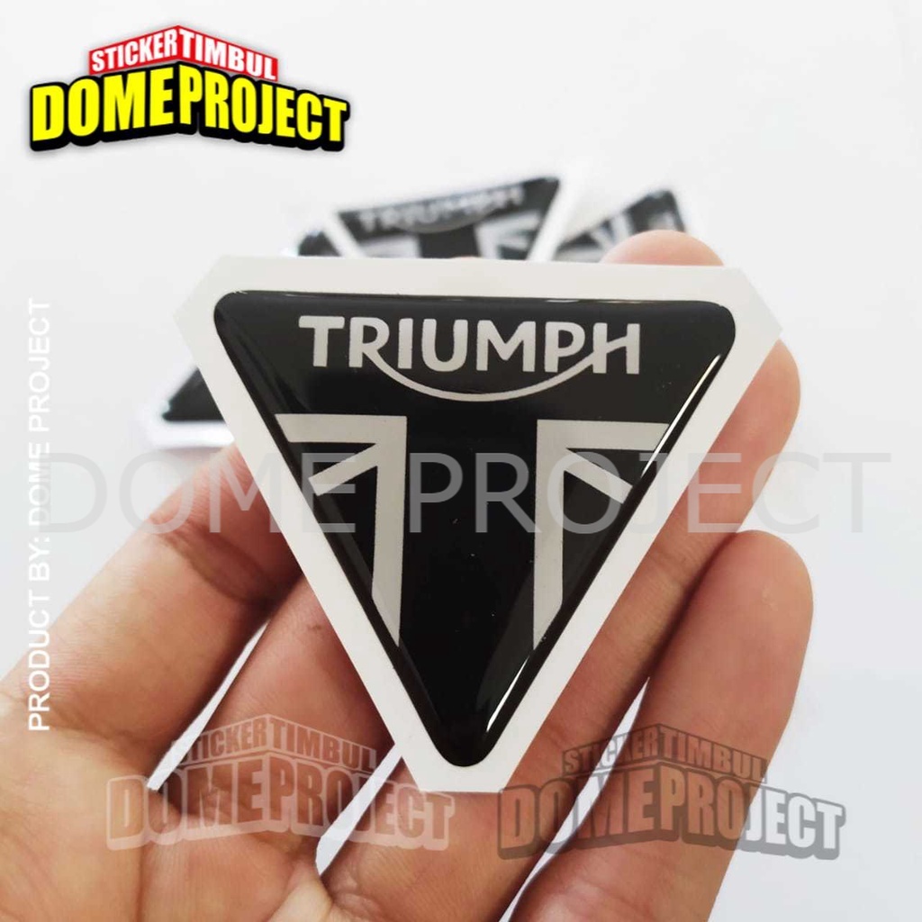 TRIUMPH STIKER MOTOR EMBLEM LENTUR AKSESORIS SEPEDA MOTOR