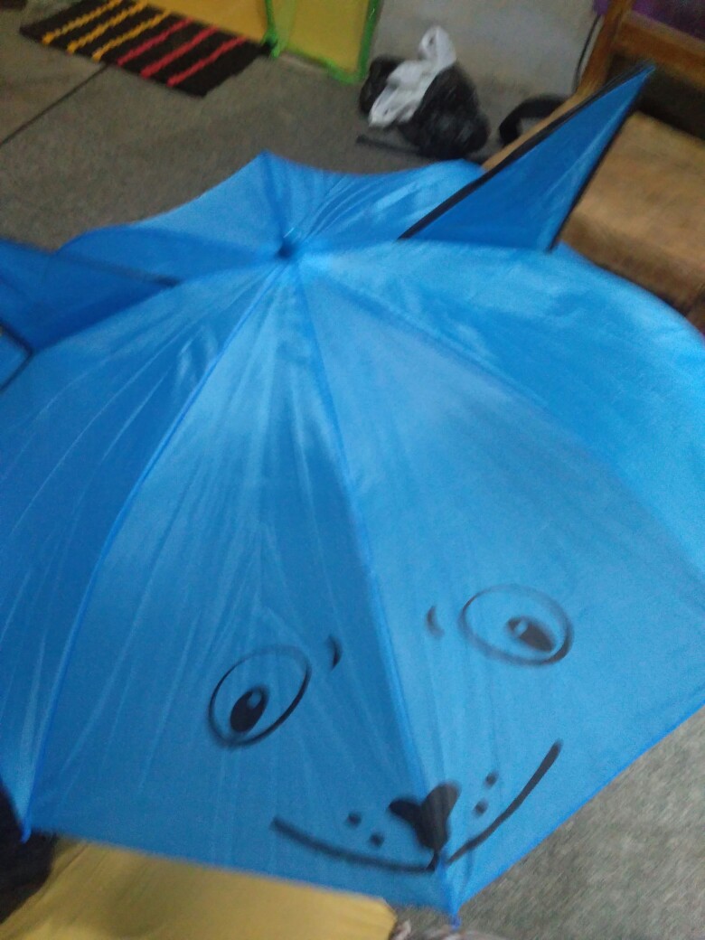Payung Anak [ada Kuping] Model Hewan Warna-warni Lucu