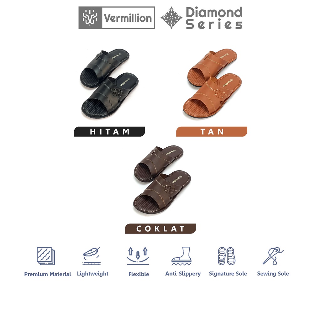Sandal Slop Pria Sandal Kulit Pria Slop Sandal Jepit Sandal Pria Kekinian Sandal Anti Slip Pria Sandal Pria Sandal Pria Karet Sandal Pria Casual - Druid