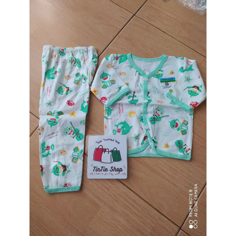 Stelan Baju Bayi Panjang Newborn Baru Lahir  SNI