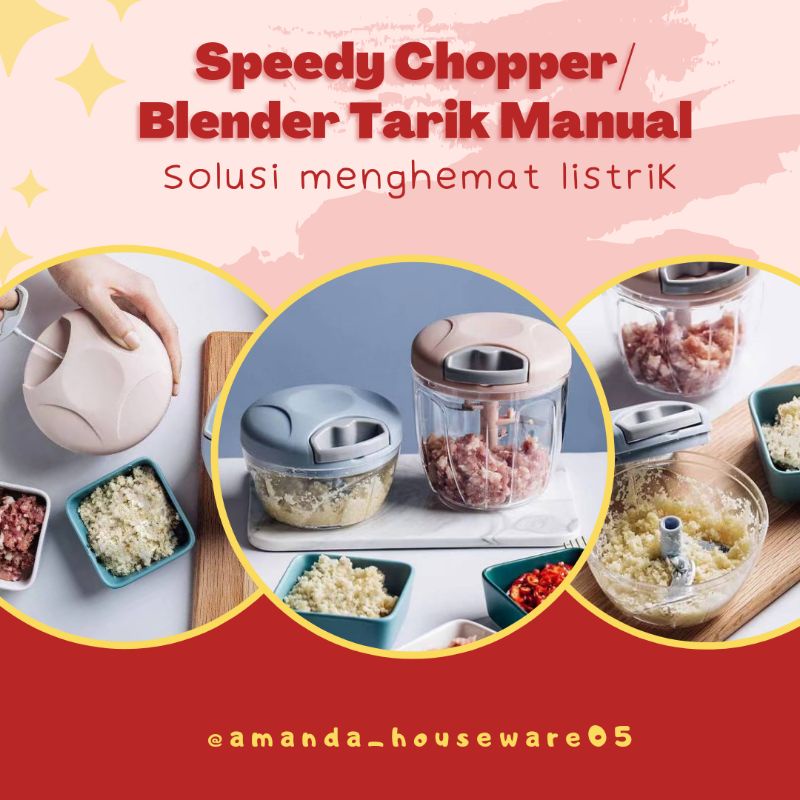 Jual Speedy Chopper/Blender Tarik Manual | Shopee Indonesia