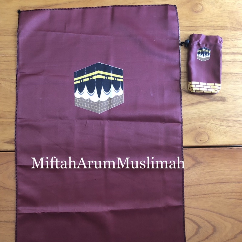 Sajadah Traveling Motif KA’BAH size 50x100cm