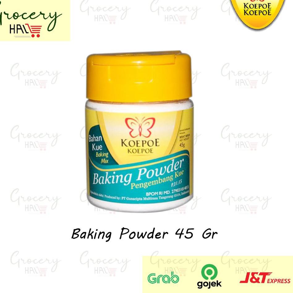 

SUPER MURAH READY STOCK !!! BAKING POWDER KOEPOE 45 GRAM