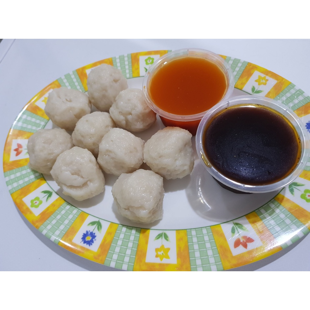 

Pempek bangka asli ikan tenggiri - paket 9 pcs adaan kecil