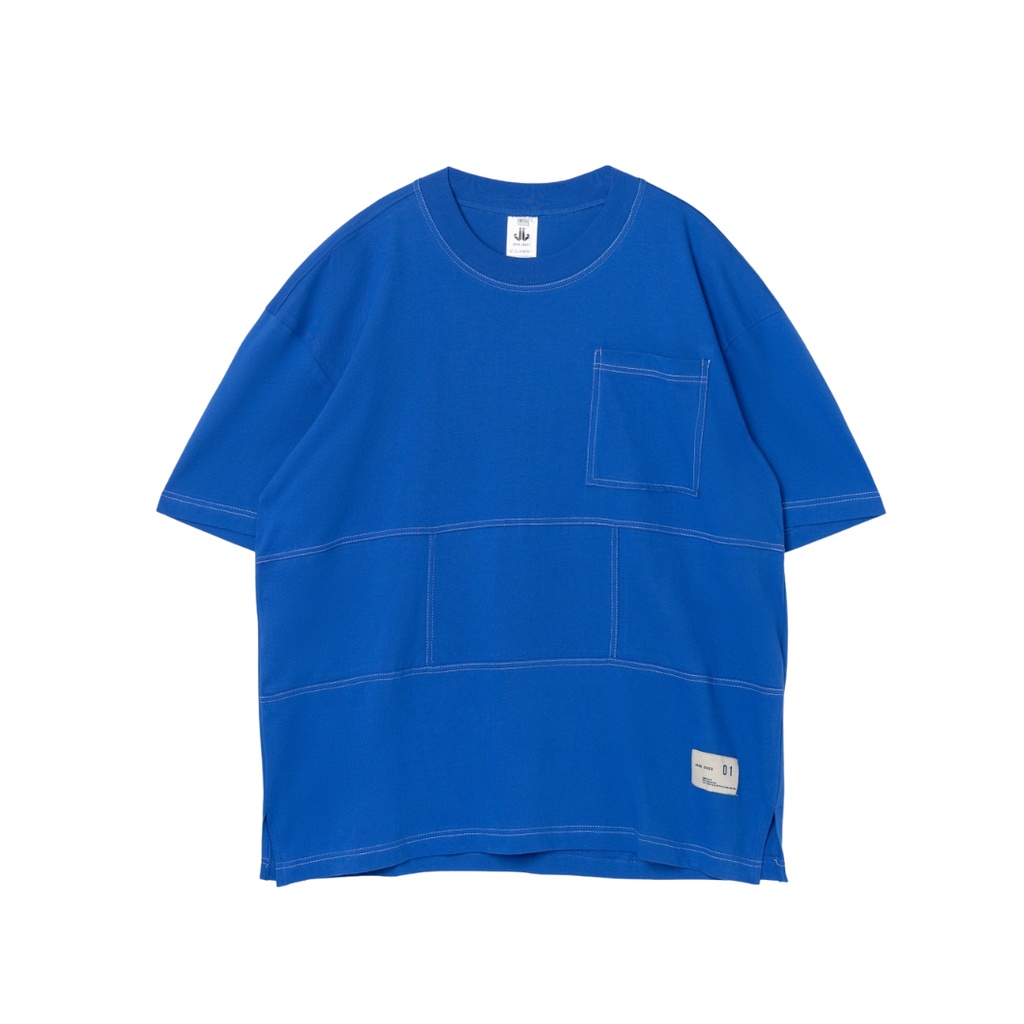 JAVAJONES Oversized Tee Gael Blue || Kaos Pria Wanita