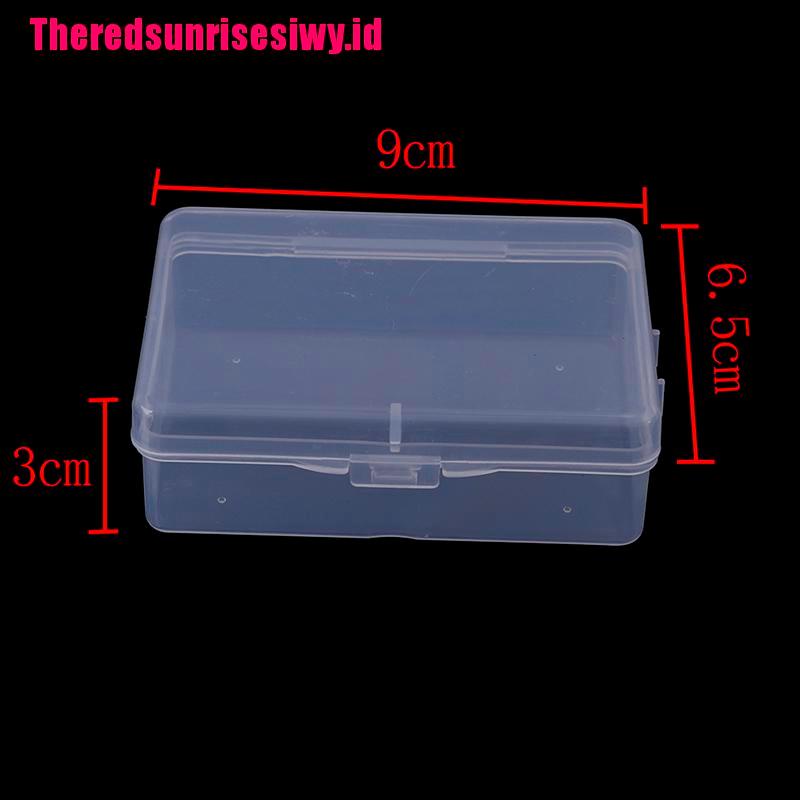 Kotak Tempat Menyimpan Barang Model Transparan Serba Guna Bahan Plastik, 9cmx6.5cm X 3cm