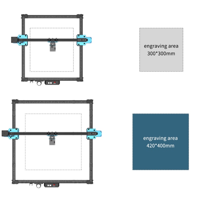 Zzz 400x420 Kit Expansion Area Ukiran Kayu CNC Untuk TT-5.5S TTS-25 TTS-55