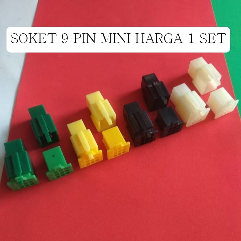 Soket 9 Pin Mini male female sepasang/1 set