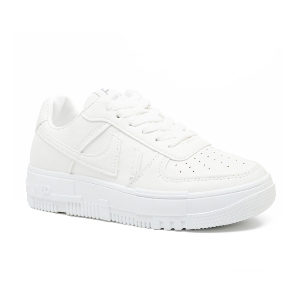 PVN Kara Sepatu Sneakers Wanita Sport Shoes Candy Pink White 372-White