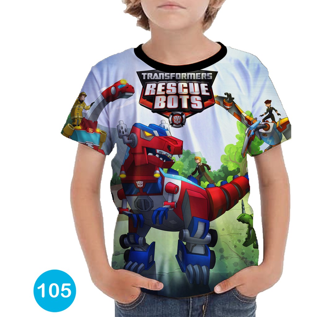Baju Transformers - Rescue Bots Baju Anak Printing #105