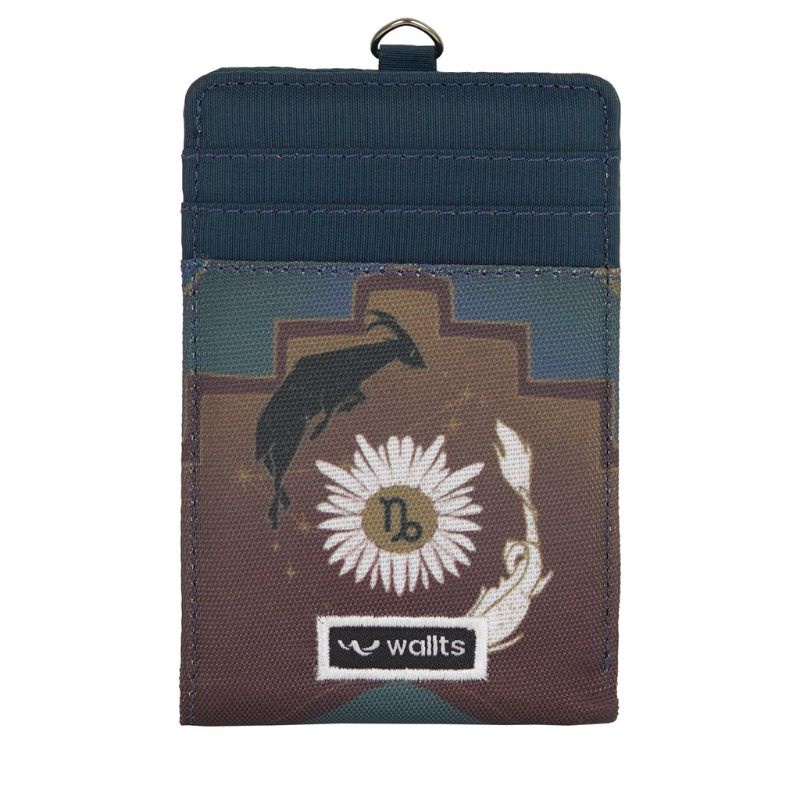 WALLTS Helen ID Card Wallet Dompet Lanyard - Capricorn