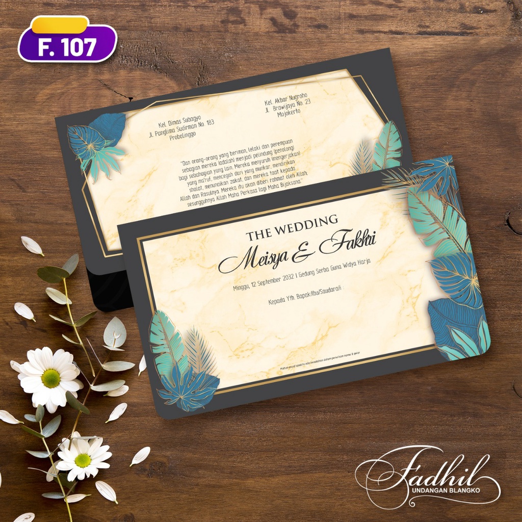 FADHIL 107 Blanko Undangan | Free File Setting