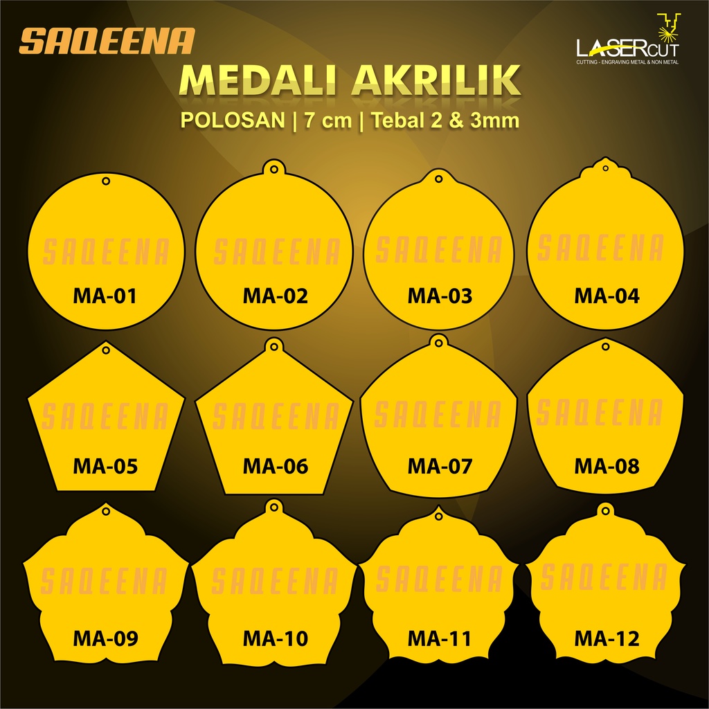 

JUAL BAHAN MEDALI WISUDA AKRILIK 7x7 CM POLOS TEBAL 2MM HARGA TERMURAH KUALITAS TERBAIK BISA COD