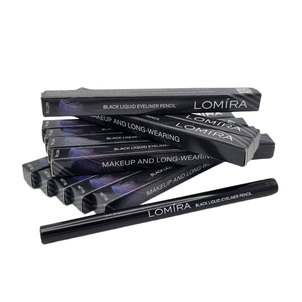 LOMIRA BLACK LIQUID EYELINER PENCIL - LIQUID EYELINER LOMIRA - EYELINER MURAH