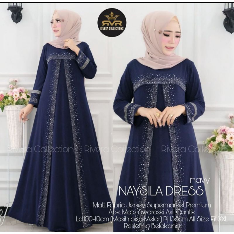Gamis Jersey Terbaru Naysila Dress