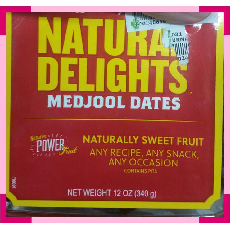 

Natural delights | medjool | dates | 340 gr | contains pits